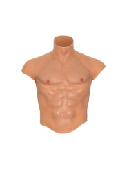 CAMISETA SILICONA TORSO MASCULINO CON ABDOMINALES REALISTAS DE LA MARCA HIDDEN DESIRE