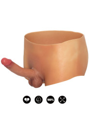 BÓXER CON PENE DE SILICONA 18 CM REALISTA - TALLA S/M DE LA MARCA HIDDEN DESIRE