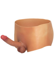 BÓXER CON PENE DE SILICONA 18 CM REALISTA - TALLA S/M DE LA MARCA HIDDEN DESIRE