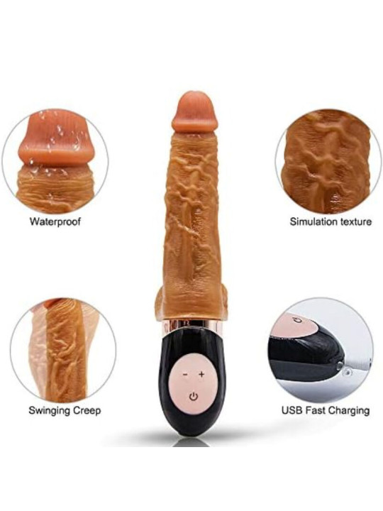 DILDO REALISTICO VIBRADOR 12 MODOS ARMONY RECARGABLE DE LA MARCA ARMONY VIBRATORS