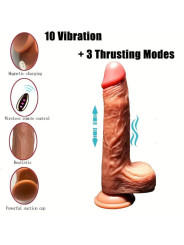 DILDO REALISTA VIBRADOR CON CALOR Y CONTROL REMOTO 22.5 CM DE LA MARCA ARMONY VIBRATORS