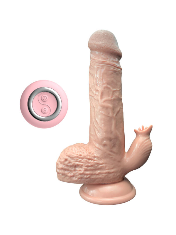 DILDO VIBRADOR THRUSTING CON LENGUA ESTIMULADOR 19 CM DE LA MARCA ARMONY VIBRATORS