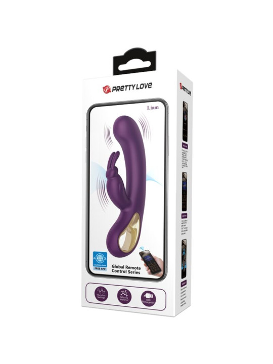 VIBRADOR RABBIT PUNTO G 12 MODOS MORADO PRETTY LOVE DE LA MARCA PRETTY LOVE FLIRTATION