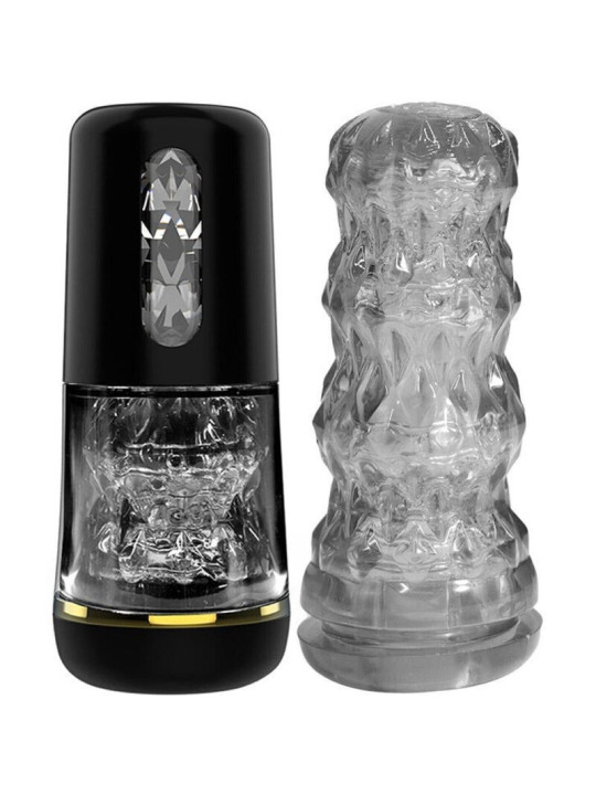 MASTURBADOR PORTÁTIL ARMONY NEGRO TPE DE LA MARCA ARMONY FOR HIM