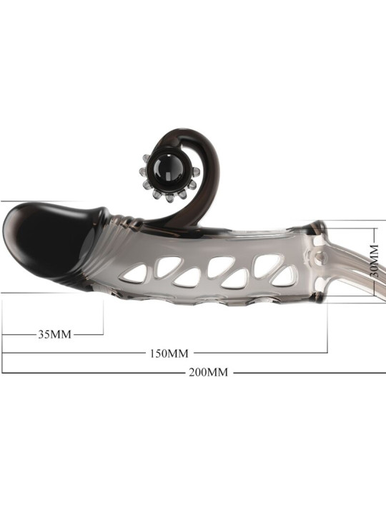 EXTENSOR PENE VIBRADOR NEGRO ROMANCE DE LA MARCA ROMANCE