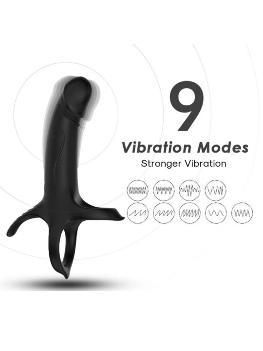 ANILLO VIBRADOR ARMONY CON 9 MODOS - SILICONA MÉDICA DE LA MARCA ARMONY FOR HIM