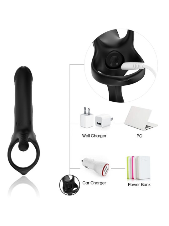 ANILLO VIBRADOR ARMONY CON 9 MODOS - SILICONA MÉDICA DE LA MARCA ARMONY FOR HIM