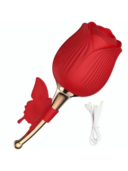 VIBRADOR SUCCIÓN ARMONY BUTTERFLY FLOWER ROJO DE LA MARCA ARMONY STIMULATORS