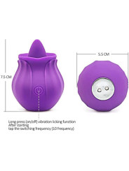 VIBRADOR ARMONY FIG CON LENGUA Y 10 MODOS DE VIBRACIÓN DE LA MARCA ARMONY STIMULATORS