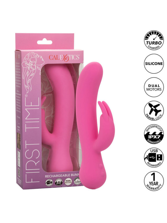 VIBRADOR RABBIT RECARGABLE CALEXOTICS ROSA INTENSO DE LA MARCA CALEXOTICS