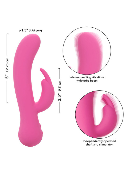 VIBRADOR RABBIT RECARGABLE CALEXOTICS ROSA INTENSO DE LA MARCA CALEXOTICS