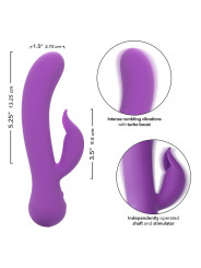 VIBRADOR RECARGABLE CALEXOTICS FIRST TIME PLACER MORADO DE LA MARCA CALEXOTICS