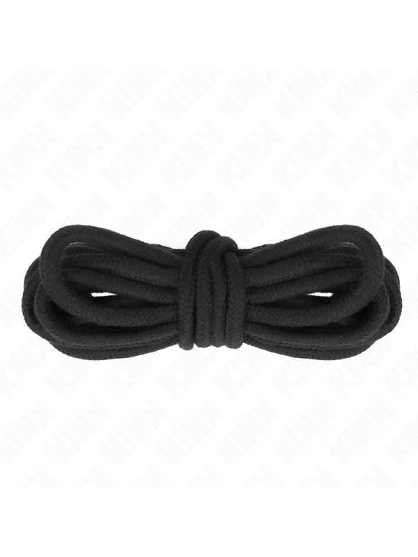 CUERDA BONDAGE ALGODÓN 10M NEGRO KINK DE LA MARCA KINK ROPE ARTS