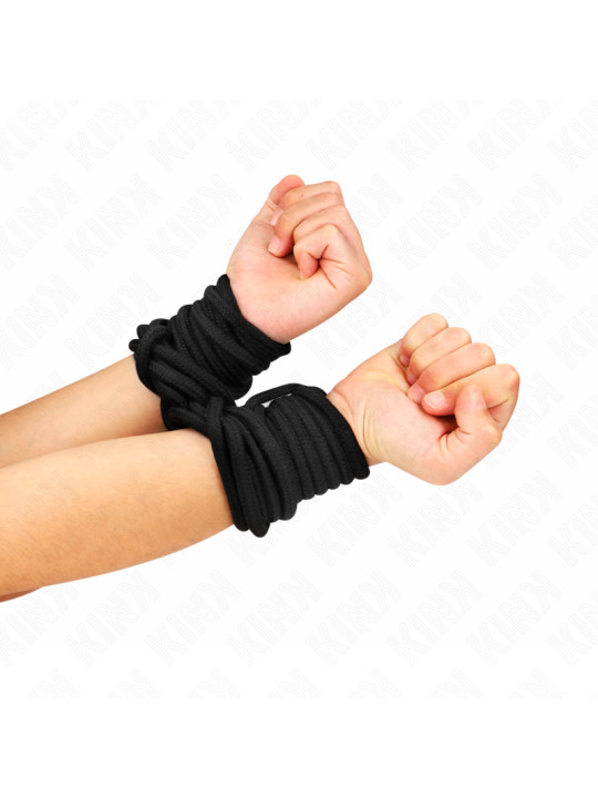 CUERDA BONDAGE ALGODÓN 10M NEGRO KINK DE LA MARCA KINK ROPE ARTS