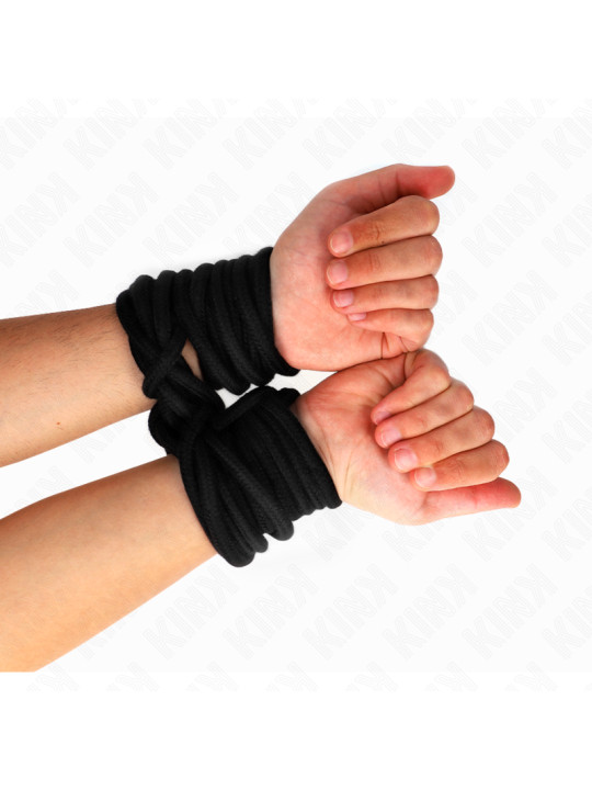 CUERDA BONDAGE ALGODÓN 20M NEGRO KINK DE LA MARCA KINK ROPE ARTS