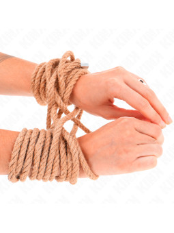CUERDA DE CÁÑAMO 20M PARA BONDAGE CON CABEZA METÁLICA DE LA MARCA KINK ROPE ARTS