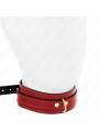 COLLAR AJUSTABLE ROJO VINO DETALLES DORADOS KINK DE LA MARCA KINK COLLAR & GAG