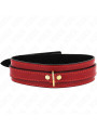 COLLAR AJUSTABLE ROJO VINO DETALLES DORADOS KINK DE LA MARCA KINK COLLAR & GAG