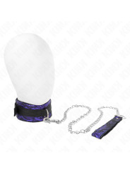 COLLAR BDSM CON CORREA DE ENCAJE Y TERCIOPELO KINK DE LA MARCA KINK COLLAR & GAG