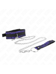 COLLAR BDSM CON CORREA DE ENCAJE Y TERCIOPELO KINK DE LA MARCA KINK COLLAR & GAG