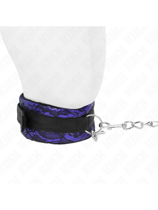 COLLAR BDSM CON CORREA DE ENCAJE Y TERCIOPELO KINK DE LA MARCA KINK COLLAR & GAG