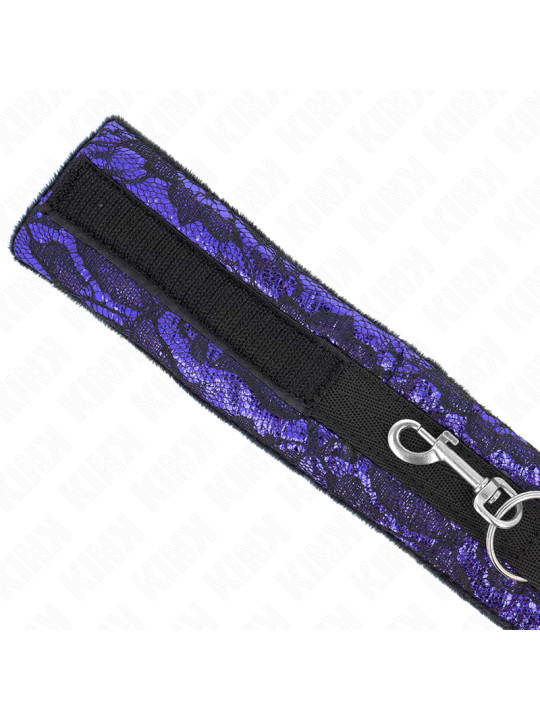 COLLAR BDSM CON CORREA DE ENCAJE Y TERCIOPELO KINK DE LA MARCA KINK COLLAR & GAG