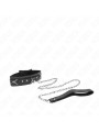 COLLAR BDSM CON CORREA DE PVC Y DIAMANTES IMITACIÓN DE LA MARCA KINK COLLAR & GAG