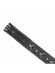 COLLAR BDSM CON CORREA DE PVC Y DIAMANTES IMITACIÓN DE LA MARCA KINK COLLAR & GAG