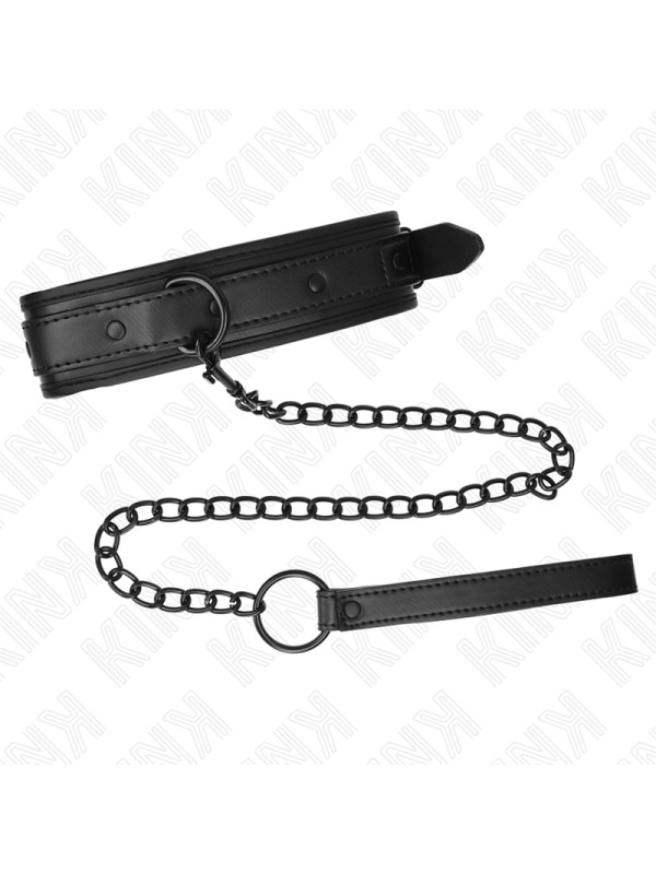 COLLAR BONDAGE CON CORREA DE NEOPRENO AJUSTABLE KINK DE LA MARCA KINK COLLAR & GAG