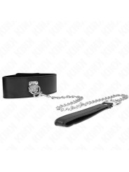 COLLAR BDSM CON CORREA AJUSTABLE NEGRO KINK DE LA MARCA KINK COLLAR & GAG