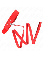 COLLAR CON CORREA AJUSTABLE KINK ROJO 116 CM DE LA MARCA KINK COLLAR & GAG