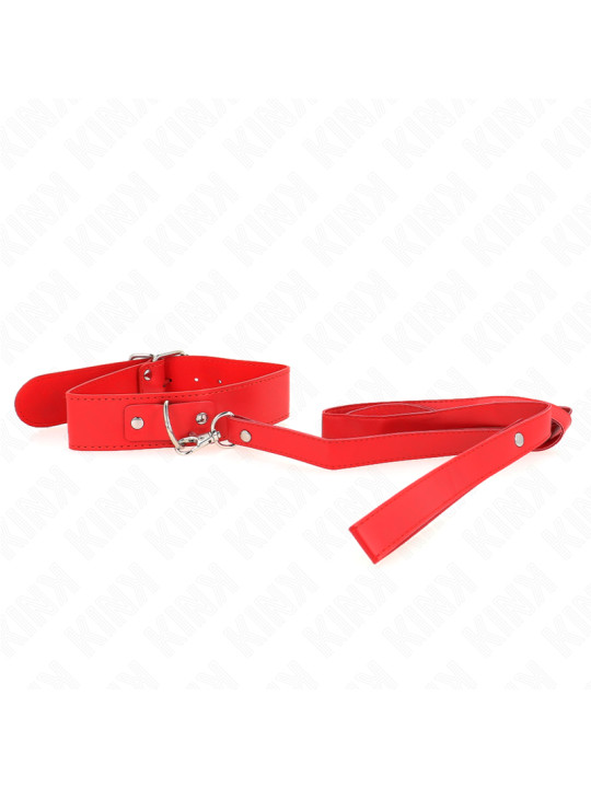 COLLAR CON CORREA AJUSTABLE KINK ROJO 116 CM DE LA MARCA KINK COLLAR & GAG