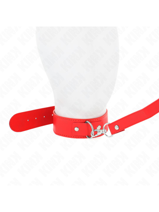 COLLAR CON CORREA AJUSTABLE KINK ROJO 116 CM DE LA MARCA KINK COLLAR & GAG