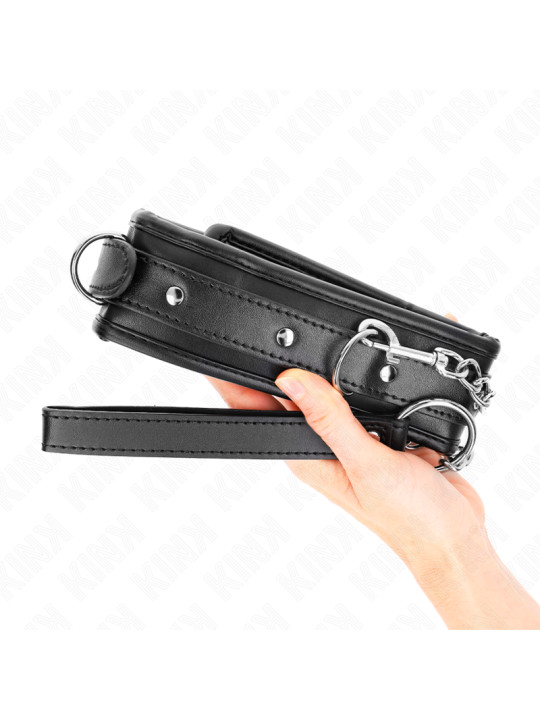 COLLAR BDSM CON CORREA AJUSTABLE KINK 65 CM DE LA MARCA KINK COLLAR & GAG