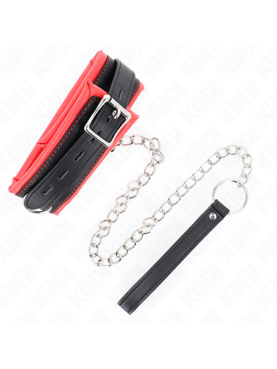COLLAR BDSM CON CORREA AJUSTABLE KINK - 65 CM DE LA MARCA KINK COLLAR & GAG