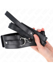 COLLAR BDSM CON CORREA AJUSTABLE KINK 116 CM DE LA MARCA KINK COLLAR & GAG