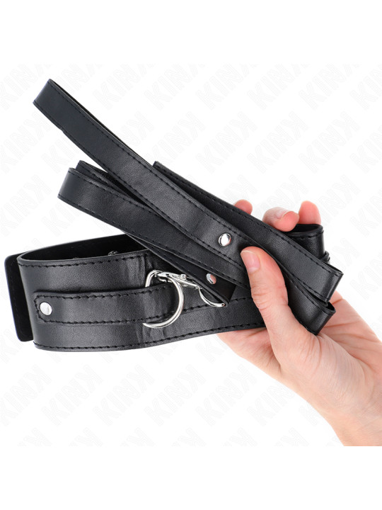 COLLAR BDSM CON CORREA AJUSTABLE KINK 116 CM DE LA MARCA KINK COLLAR & GAG
