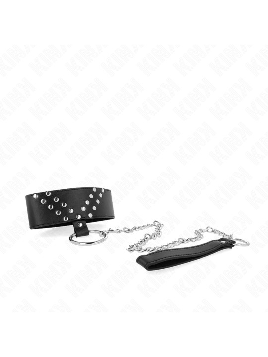 COLLAR BDSM CON CORREA AJUSTABLE KINK - 65 CM DE LA MARCA KINK COLLAR & GAG