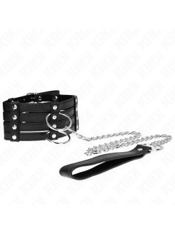 COLLAR BDSM CON CORREA AJUSTABLE KINK 35-51 CM DE LA MARCA KINK COLLAR & GAG