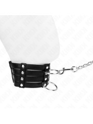 COLLAR BDSM CON CORREA AJUSTABLE KINK 35-51 CM DE LA MARCA KINK COLLAR & GAG