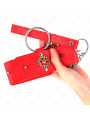 COLLAR CON CORREA ROJO DIAMANTES AJUSTABLE KINK BDSM DE LA MARCA KINK COLLAR & GAG