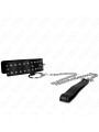 COLLAR BDSM CON CORREA AJUSTABLE Y TACHUELAS PLATEADAS DE LA MARCA KINK COLLAR & GAG