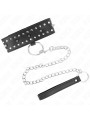 COLLAR BDSM CON CORREA AJUSTABLE Y TACHUELAS PLATEADAS DE LA MARCA KINK COLLAR & GAG