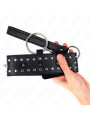 COLLAR BDSM CON CORREA AJUSTABLE Y TACHUELAS PLATEADAS DE LA MARCA KINK COLLAR & GAG