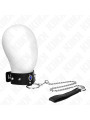 COLLAR BDSM CON CORREA AJUSTABLE Y DIAMANTES AZULES KINK DE LA MARCA KINK COLLAR & GAG