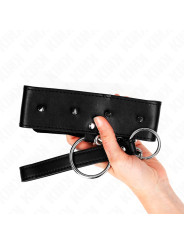 COLLAR BDSM CON CORREA AJUSTABLE Y TACHUELAS PLATEADAS DE LA MARCA KINK COLLAR & GAG