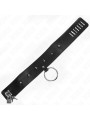 COLLAR BDSM CON CORREA AJUSTABLE Y TACHUELAS PLATEADAS DE LA MARCA KINK COLLAR & GAG