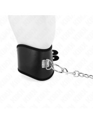 COLLAR BDSM NEGRO CON CORREA AJUSTABLE 65 CM KINK DE LA MARCA KINK COLLAR & GAG