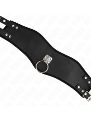 COLLAR BDSM NEGRO CON CORREA AJUSTABLE 65 CM KINK DE LA MARCA KINK COLLAR & GAG