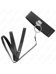 COLLAR BDSM CON CORREA TACHUELAS POLIPIEL KINK DE LA MARCA KINK COLLAR & GAG